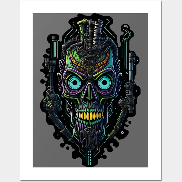 Cyborg Heads S02 D06 Wall Art by Houerd